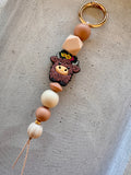 Schlüsselanhänger · Braun · Beige · Highland Cow