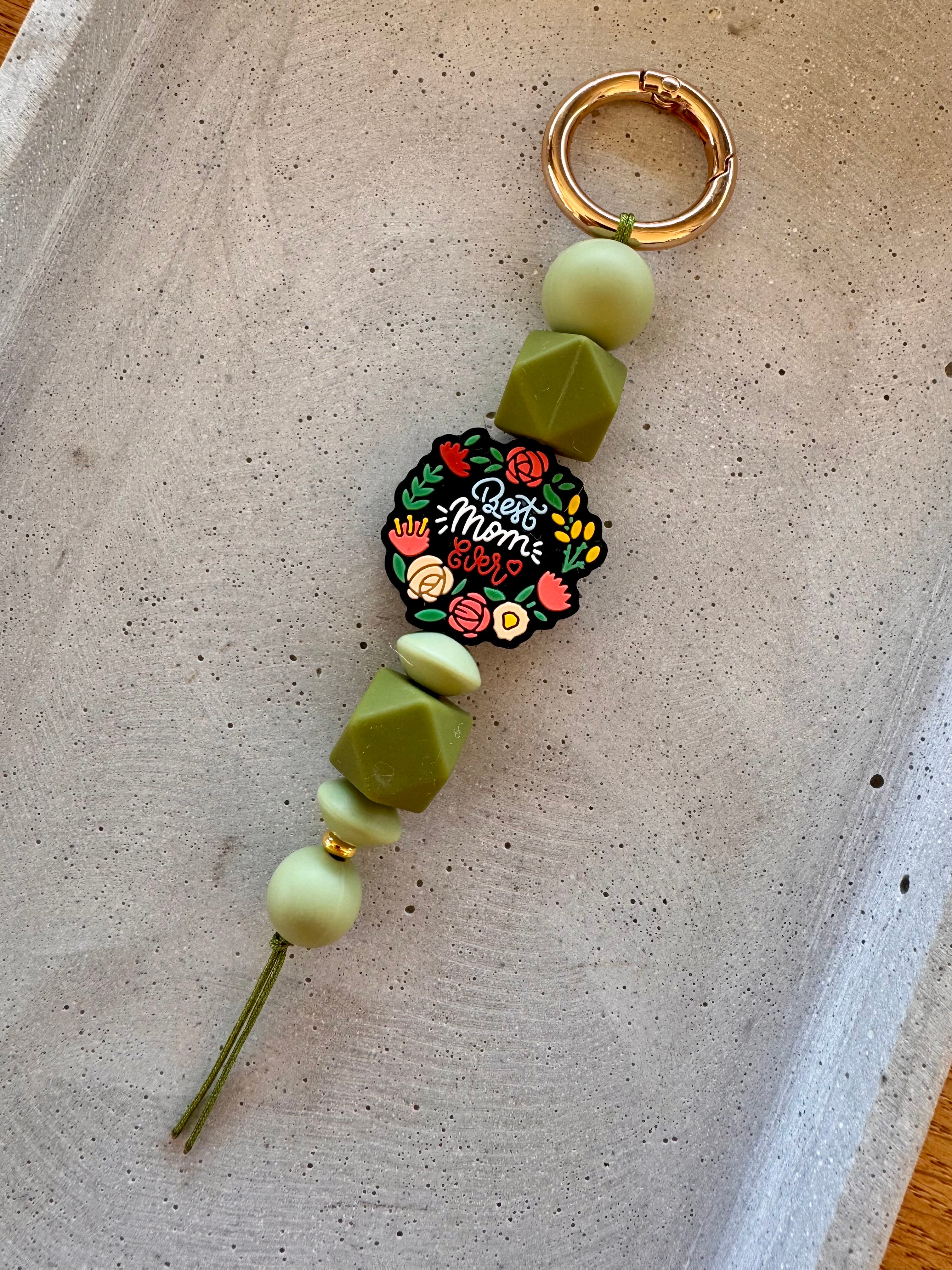 Schlüsselanhänger · Grün · Best Mom