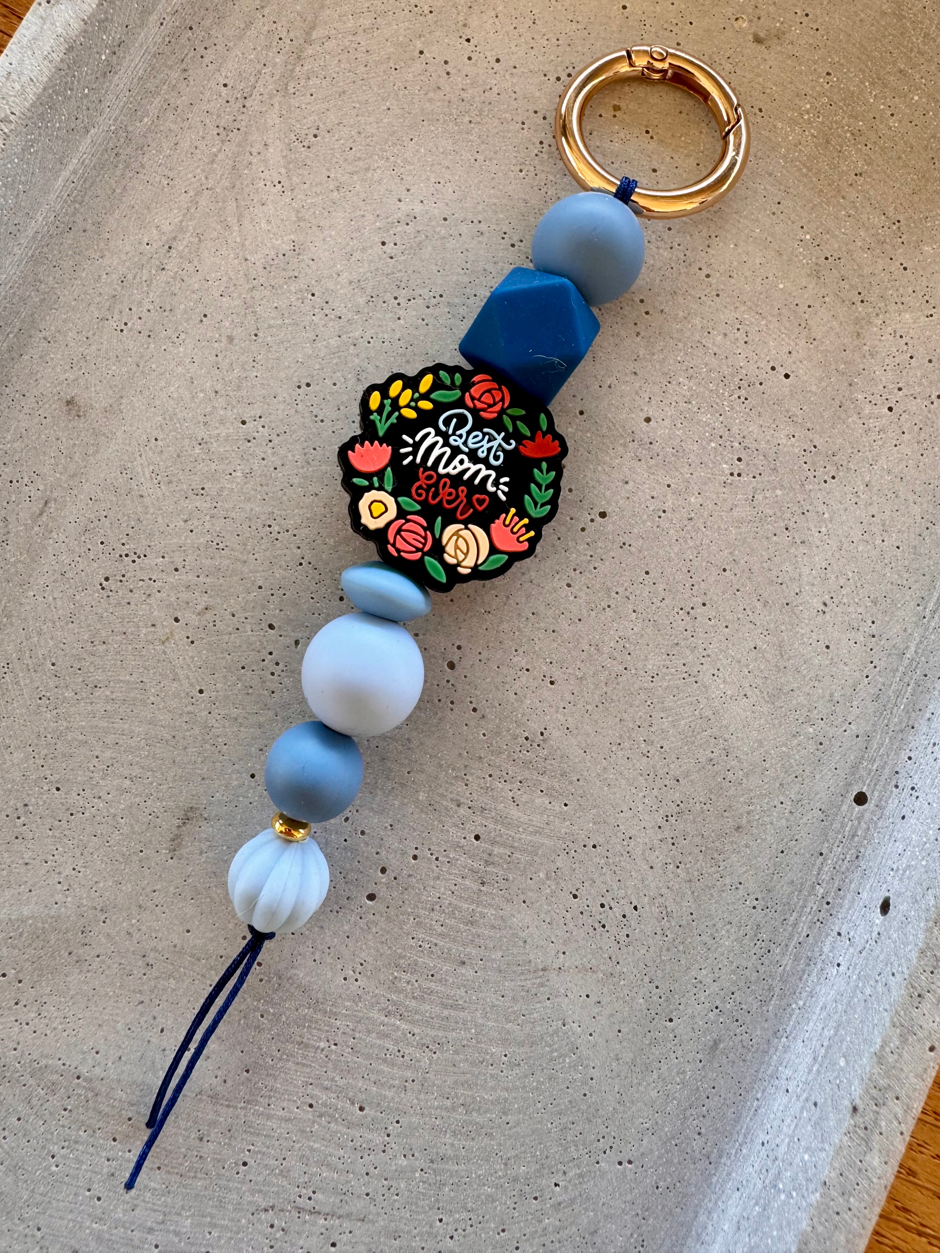 Schlüsselanhänger · Blau · Best Mom