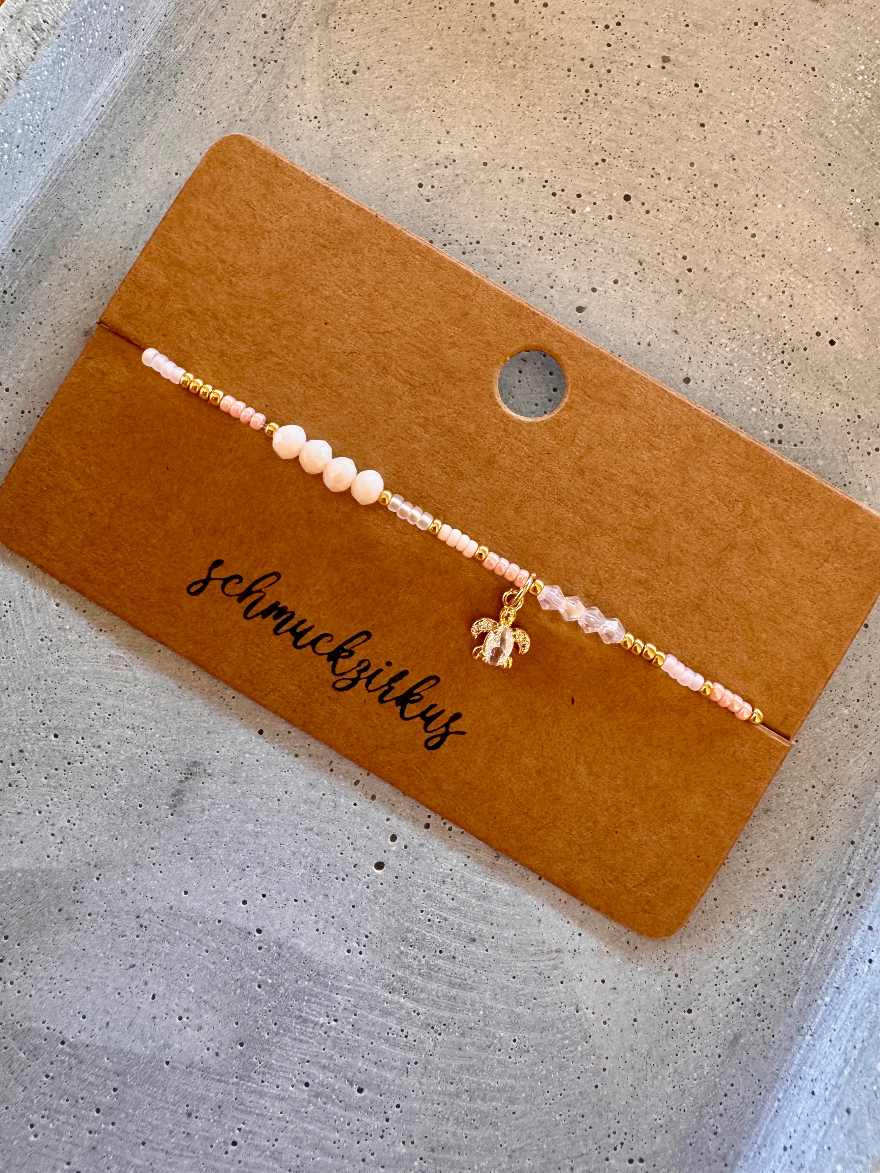 Armband · Rosa · Gold · Schildkröte