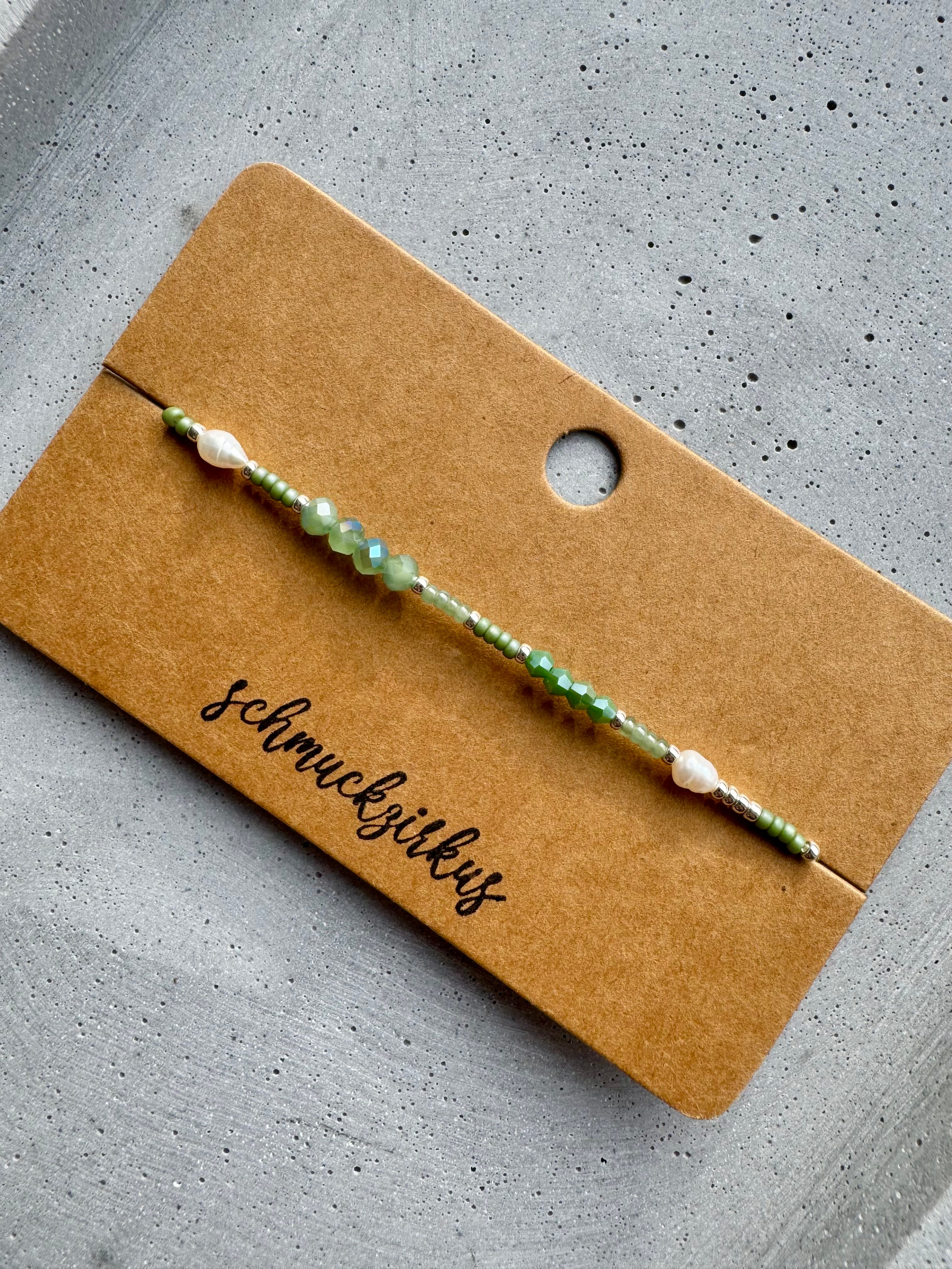 Armband · Salbei · Silber